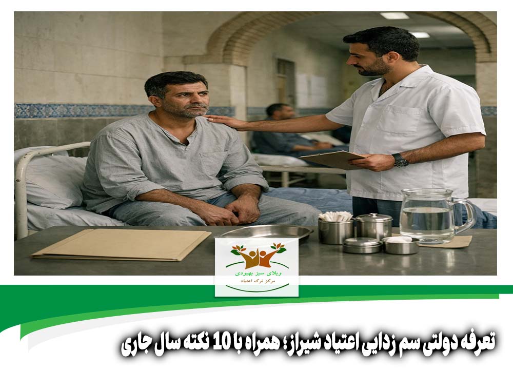 تعرفه دولتی سم زدایی اعتیاد شیراز