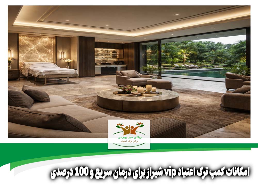 امکانات کمپ ترک اعتیاد vip شیراز