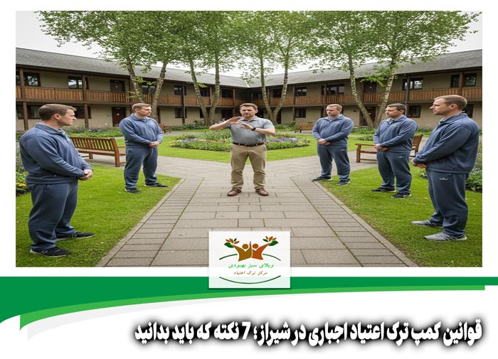 قوانین کمپ ترک اعتیاد اجباری در شیراز
