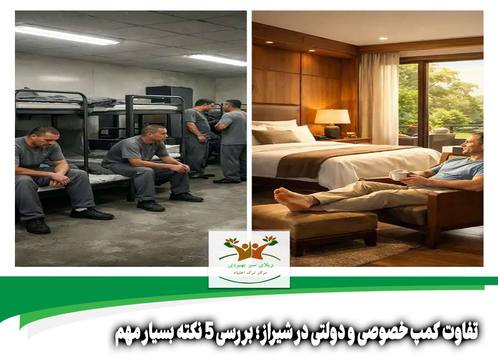 تفاوت کمپ خصوصی و دولتی در شیراز