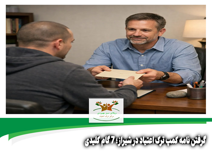 گرفتن نامه کمپ ترک اعتیاد در شیراز