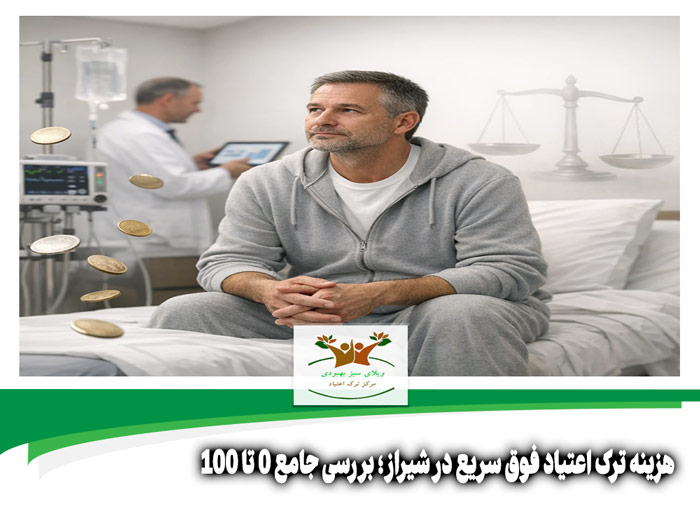 هزینه ترک اعتیاد فوق سریع در شیراز