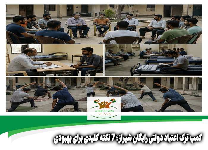 کمپ ترک اعتیاد دولتی رایگان شیراز