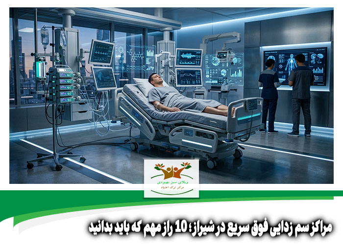 مراکز سم زدایی فوق سریع در شیراز