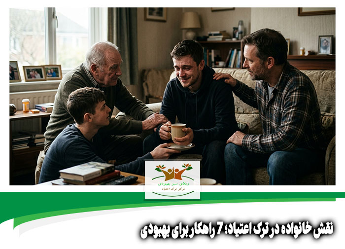 نقش خانواده در ترک اعتیاد