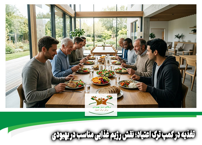 تغذیه در کمپ ترک اعتیاد