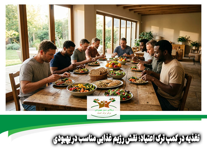 تغذیه در کمپ ترک اعتیاد