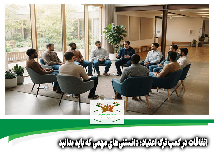 اتفاقات در کمپ ترک اعتیاد