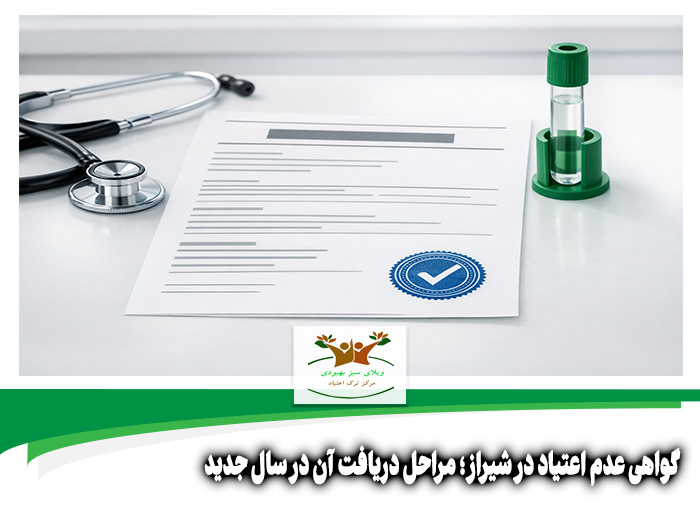 گواهی عدم اعتیاد در شیراز