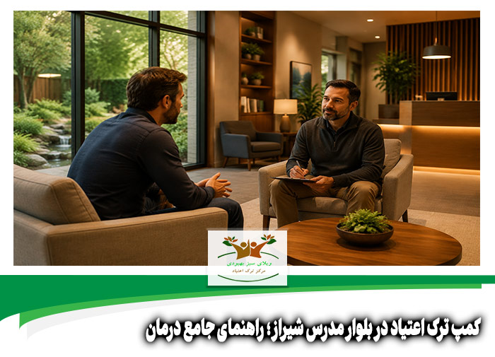کمپ ترک اعتیاد در بلوار مدرس شیراز